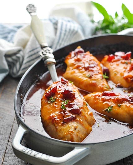 Dump-and-Bake Cranberry Chicken