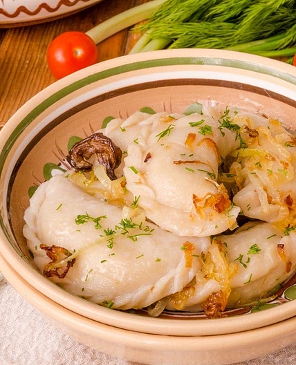 Постные вареники с картошкой и грибами