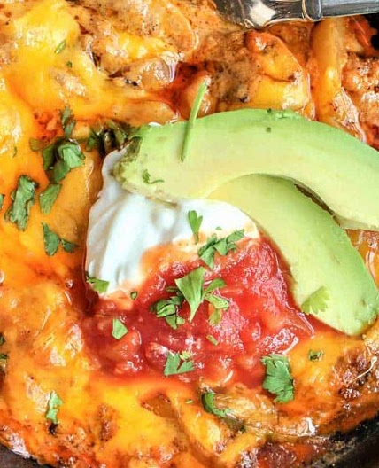 Chicken Fajita Casserole (Keto and Low Carb)