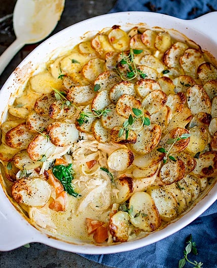 Creamy Chicken and Potato Bake