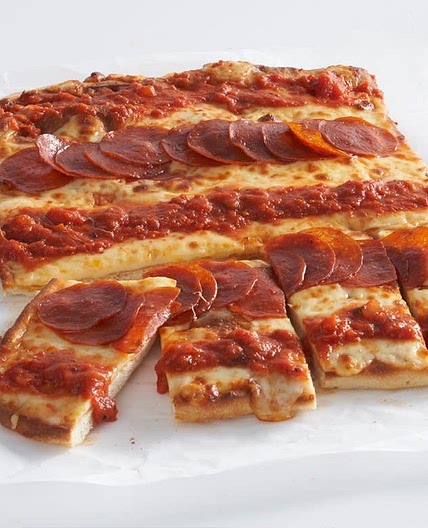 Classic Red Stripe Pan Pizza