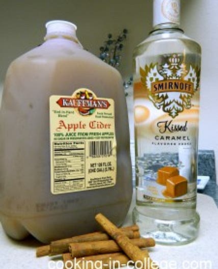 Hot Caramel Apple Cider (for grown ups!)