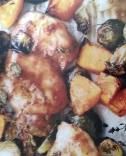 Maple Dijon Chicken with Brussels