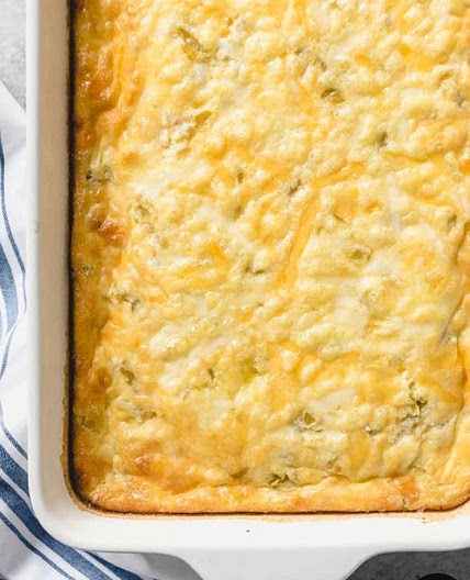 Green chili cheese casserole