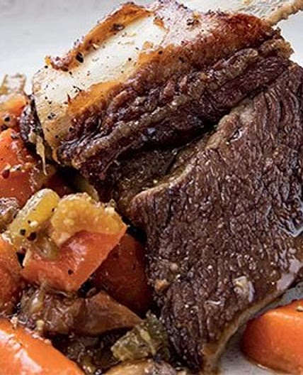 Whole30 Braised Beef Short Ribs with Porcini Mushroom Sauce