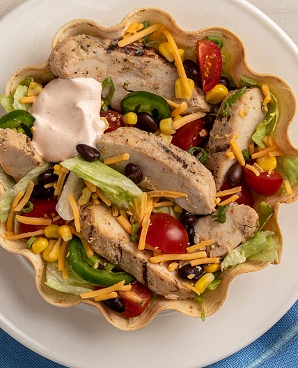 10 Minute Chicken Taco Salad
