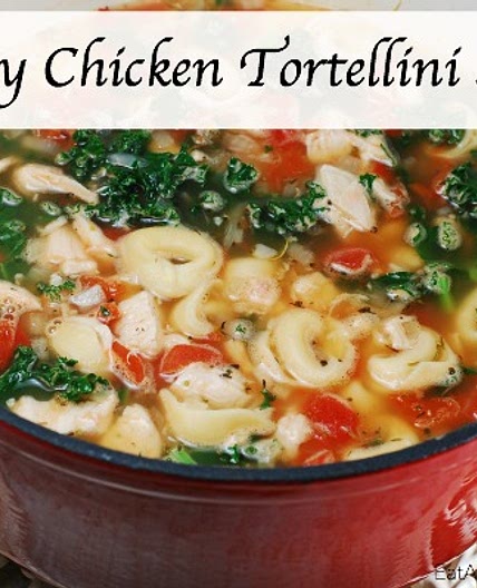 Easy chicken and tortellini soup