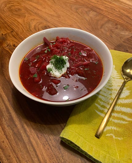 Ukrainian borscht 