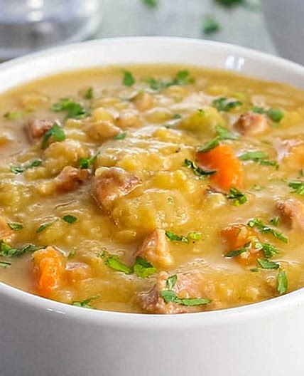 Yellow Split Pea and Bacon Soup