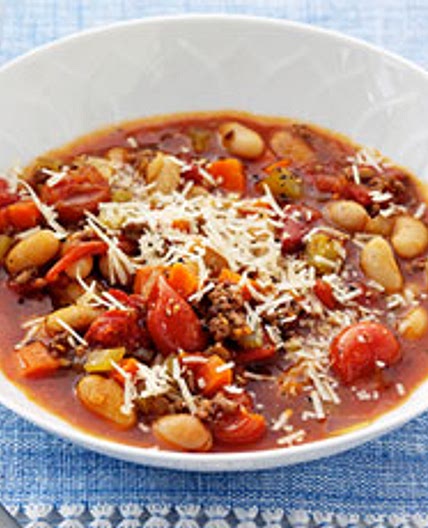 Beef and Cannellini Bean Minestrone