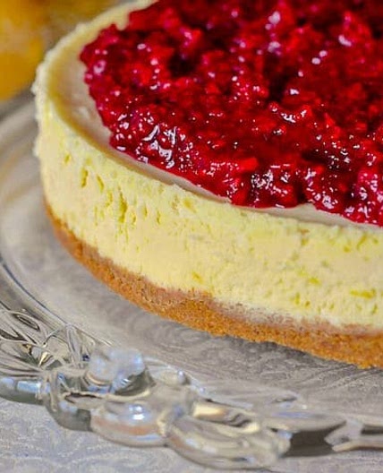 Lemon Raspberry Cheesecake - Rock Recipes