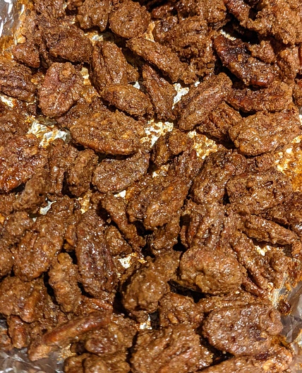 Roasted pecans