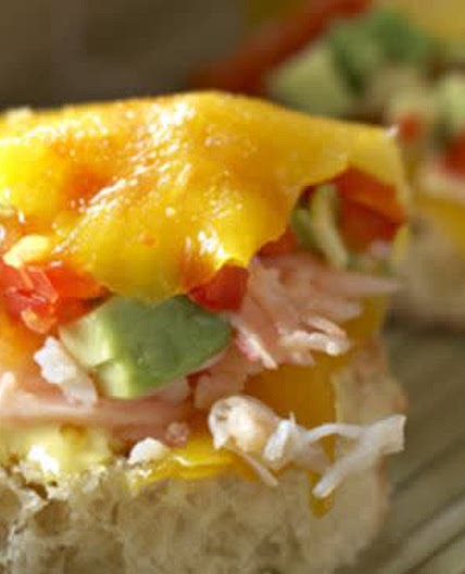 Bouchées de mangue au crabe
