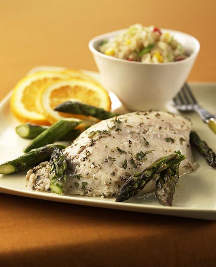Roasted Orange Tilapia and Asparagus