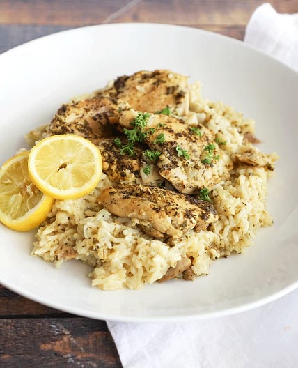 Pressure Cooker Lemon Chicken and Rice