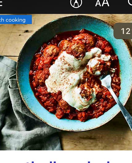 Pork meatball goulash