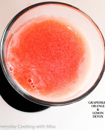Grapefruit, Orange and Lemon Detox Juice