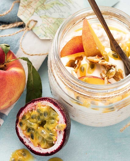 Honey and cinnamon overnight oats