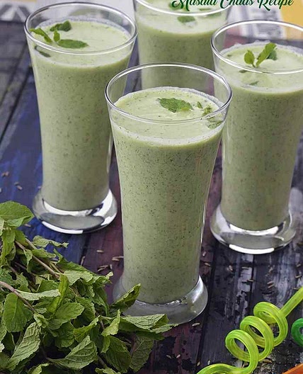 masala chaas recipe | spiced buttermilk recipe | healthy masala chaas | chaas masala |