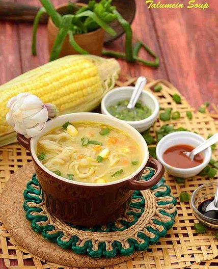 Talumein Soup, Indo Chinese Veg and Noodle Soup