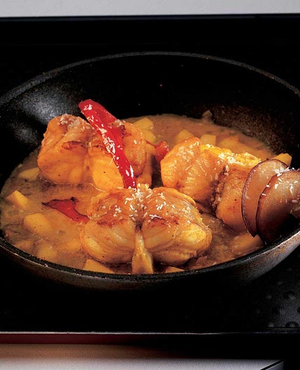 Madras de poisson à l'indienne