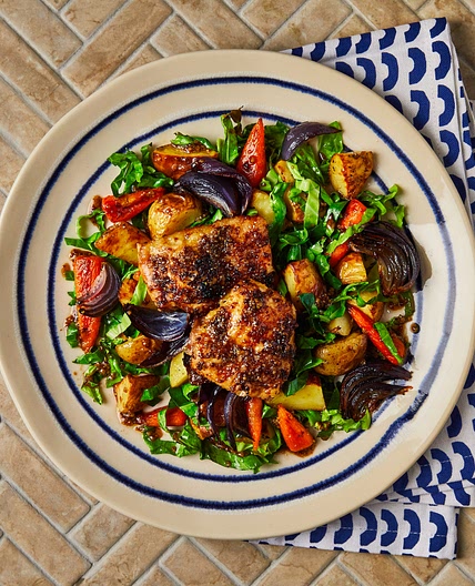 Honey Mustard Chicken Tray Bake