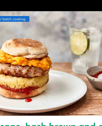 Sausage hashbrown and egg muffin 