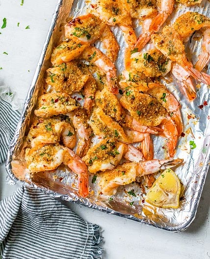 Sheet Pan Shrimp Oreganata