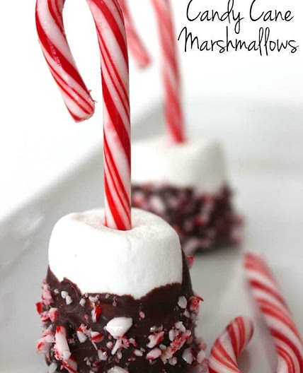Candy Cane Marshmallows