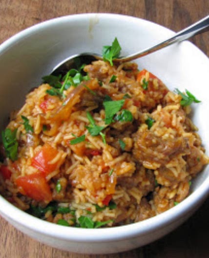 Sausage and rice Gordon style