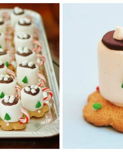 Hot Cocoa Cookie Cup Treats