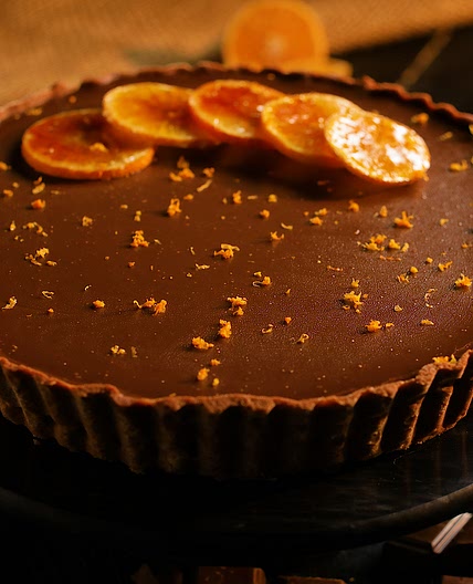 Chocolate and Clementine Tart