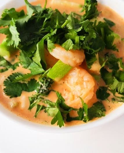 Easy Coconut Curry Shrimp Soup