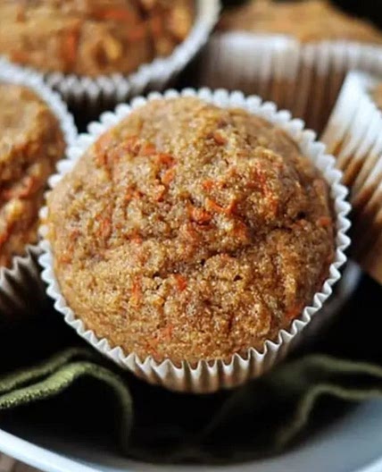 Healthy Applesauce Carrot Muffins