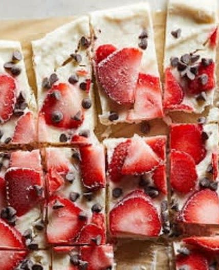 Strawberry Chocolate Greek Yogurt Bark