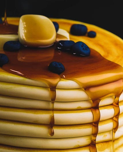 Stack Of Blueberry Pancakes Cake