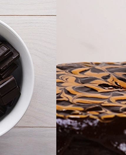 Flourless Chocolate and Peanut Butter Cake