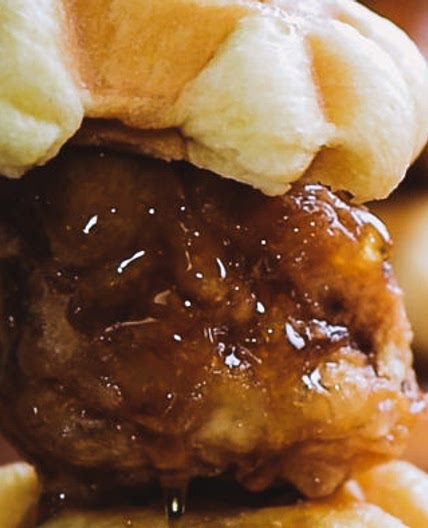 Mini Chicken And Waffle Sliders