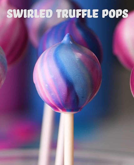 Swirled Truffle Pops