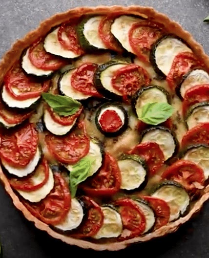 Zucchini Tomato Tart