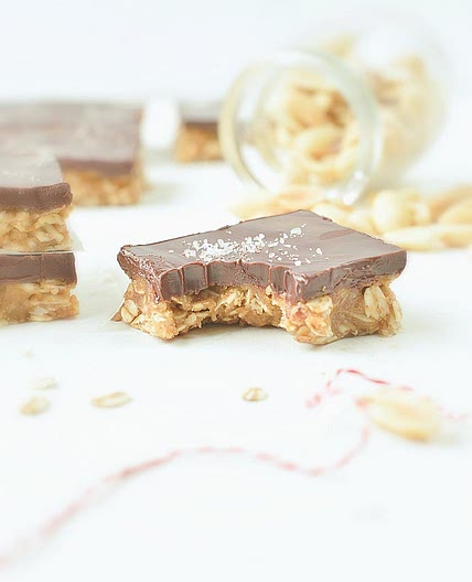 healthy no bake oatmeal peanut butter bars