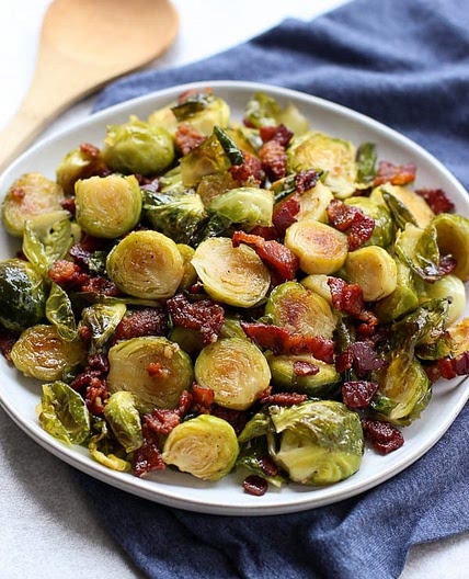 Roasted Brussel Sprouts with Bacon