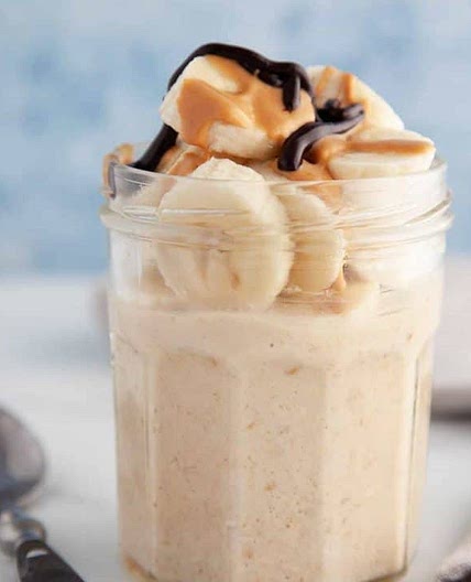 Peanut Butter & Banana Overnight Oats | Weight Watchers