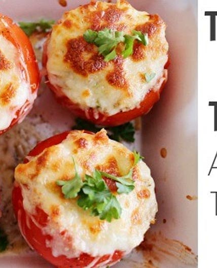 Tuna Melt Stuffed Tomatoes