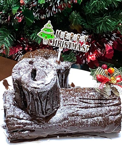 Yule Log Cake