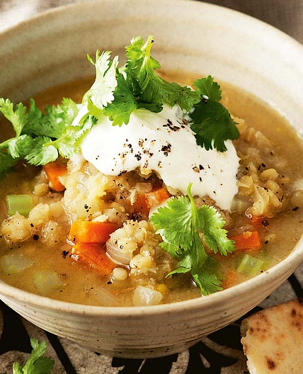 Slow-cooker red lentil soup