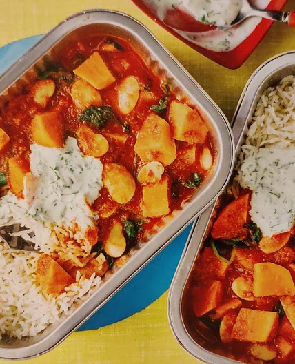 BUTTER BEAN and SWEET POTATO TIKKA MASALA