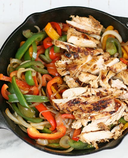 Cast Iron Chicken Fajitas