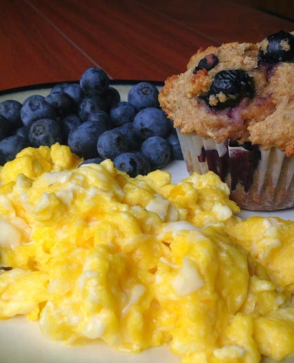Blueberry Muffin & Eggs