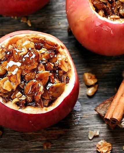 Gevulde appel uit de oven